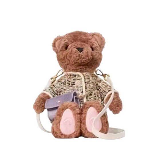 kate spade Handbags - Kate Spade 3D Teddy Bear Crossbody Bag Brown Fur KI972 NWT Collectible